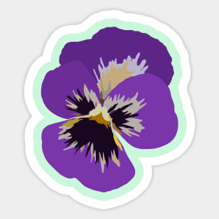 Pansy Flower Sticker